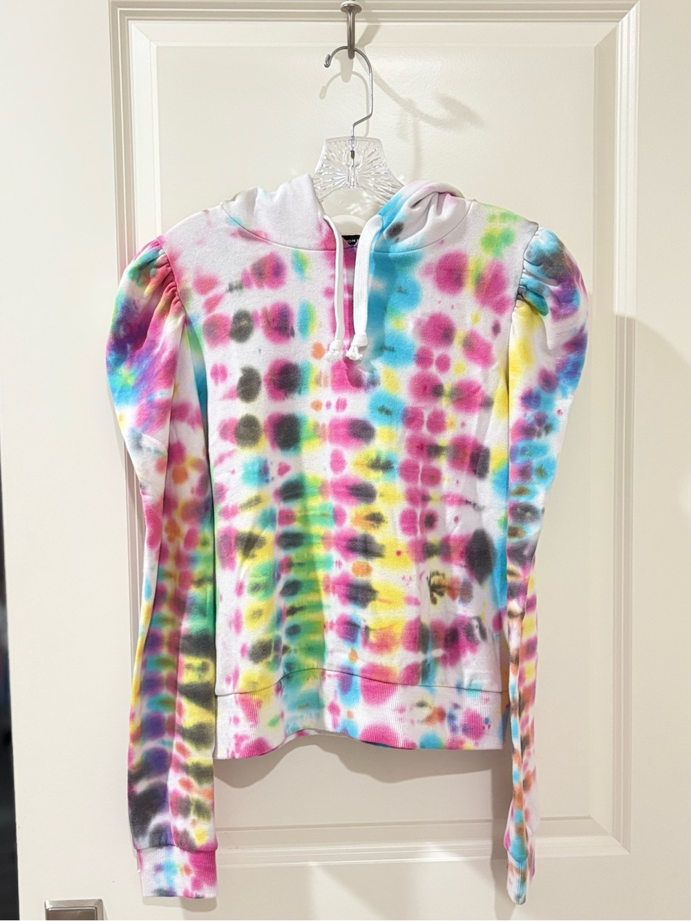 GENERATION LOVE Carla Tie Dye Hoodie Bright Multi Color Tie Dye XS NWT